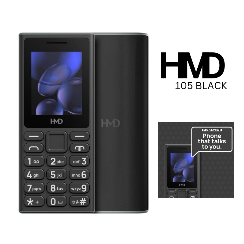 HMD 105 Dual Sim  (Black)