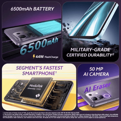 Vivo T4x 5G (8GB RAM/128GB Storage) - Luxe Jeewan